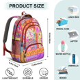 thumbnail image 5 of Pioneer Flower Backpack for School,Cute School Bag,Schoolbag with Adjustable Shoulder Straps & Padded Back,16.9 Inch, 5 of 5