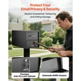 thumbnail image 5 of All-Weather Secure Mailbox with Post, Outdoor Lockable Anti-Theft Metal Mail Box Featuring Anti-Pry Design and Magnetic Door, Large Size for Packages and Mail 21.06 x 10.63 x 11.22 Inches, 5 of 11