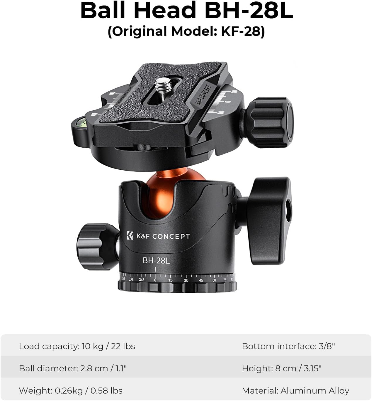 K&F CONCEPT 94" Overhead Camera Tripod aluminum video Tripod Transverse Center Column 22lbs/10kg Load with Detachable Monopod for DSLR SLR