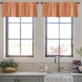 thumbnail image 4 of LALILO Kitchen Curtain Valance Copper Surface Metal Rod Pocket Window Curtain 52"x 18" Set of 2, 4 of 6