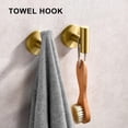 thumbnail image 2 of Juego de Accesorios de Baño 5 Piezas  Toallero Barra Extra Largo 60 cm + Anillo + Portarrollos + 2 Ganchos  Acero Inoxidable 304, Montaje en Pared (5, Plata cepillada), 2 of 8