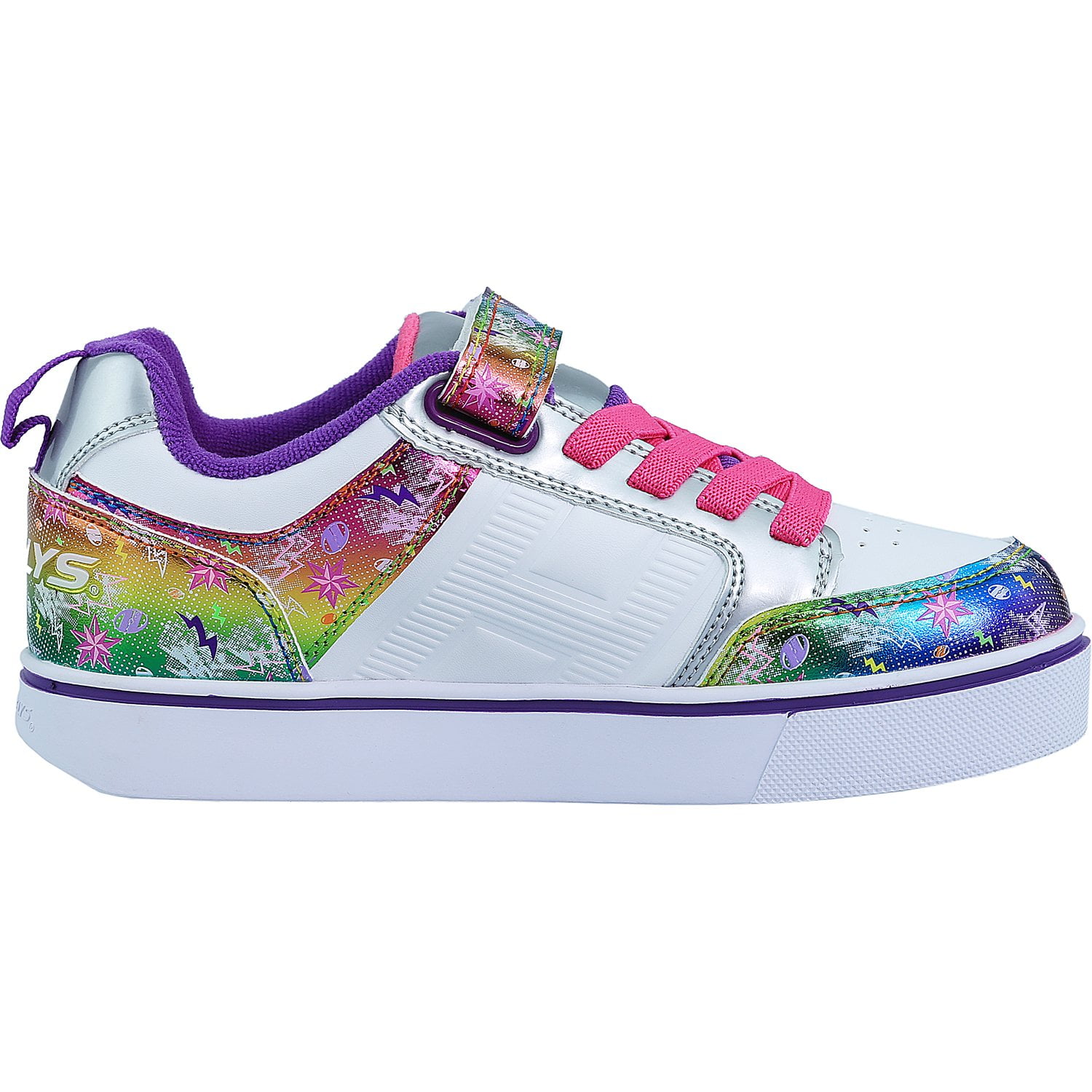 Heelys Bolt Plus X2 White / Silver / Rainbow AnkleHigh Fashion Sneaker 3M