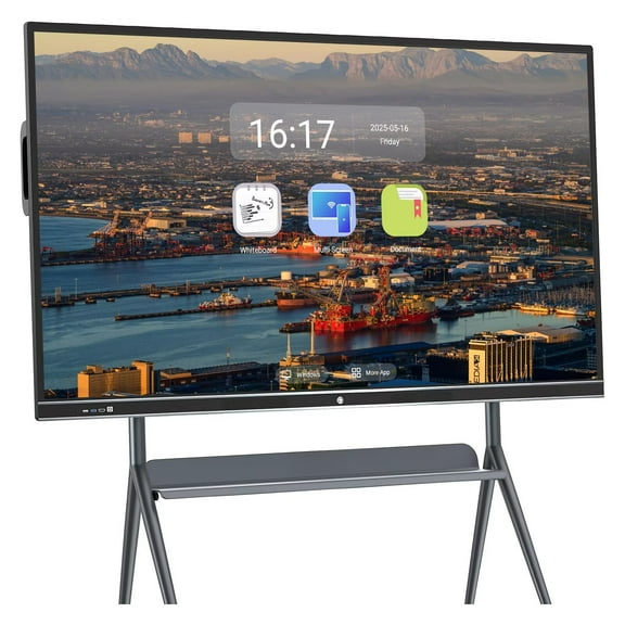 JYXOIHUB Smart TVs, 86 Inch Digital Electronic Whiteboard and Smartboard, Digital Calendar Touchscreen Monitor Player for Advertisin, 4K Monitor Touchscreen for Presentation