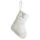 thumbnail image 2 of Calcetines navideños de seda blanca brillante, calcetines con letras de 23 cm, calcetines decorativos para chimenea, colgantes, 2 of 6