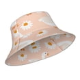thumbnail image 2 of Disketp Geese And Flower Print Reflective Bucket Hat Beach Hat Summer Travel Sun Hats Fisherman Cap, 2 of 8