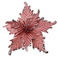 thumbnail image 2 of KGJQ Christmas Artificial Glitter Poinsettia Flower, Single Stem Large Faux Poinsettias Christmas Ornaments for Tree, Wreath, Wedding, Home Party Decor, 2 of 8