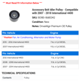 thumbnail image 2 of Accessory Belt Idler Pulley - Compatible with 2007 - 2018 International 4400 2008 2009 2010 2011 2012 2013 2014 2015 2016 2017, 2 of 2