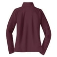thumbnail image 6 of Womens Sport Wick Stretch 1/2 Zip Polyester/Spandex Pullover Maroon XXL, 6 of 7