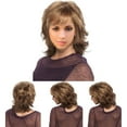 thumbnail image 1 of Perruques Lace Front Cheveux Humains Femme Perruque Courte Bouclée Ondulée Perruque Synthétique Mode Fille, 1 of 7