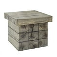 thumbnail image 2 of Home Square Rustic Coastal Outdoor Side Table in Light Gray - Set of 2, 2 of 7