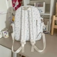 thumbnail image 7 of KKLDOGS Cute Backpack Coquette Floral Back Pack with Lace Trim & Plush Charm Kawaii Backpack for Classes Travel, 7 of 7