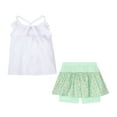 thumbnail image 3 of LittleSpring Little Girls Summer 2 Piece Outfits Kids Backless Tank Top and Shorts Sets Beach Clothes Size 6, 3 of 6
