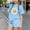 Blue, variant on Afuipoi Girls Casual 2-Piece Summer Clothing Set, Fashion Graphic Short Sleeve Tee and Matching Shorts, Kids Daily Activewear Set Pink Size 9-10 Years