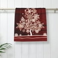 thumbnail image 2 of Red Christmas Tree Hand Towels, Face Towel Soft Guest Towel Portable Kitchen Tea Dish Towels Washcloths Bathroom Decor Housewarming Gifts 15.7" X 27.5", 2 of 18