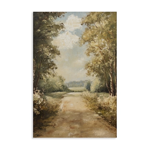 Stupell Industries Walk Through Country Forest Landscape & Nature Painting Wrapped Canvas Canvas Art Print Wall Art, 16 x 24
