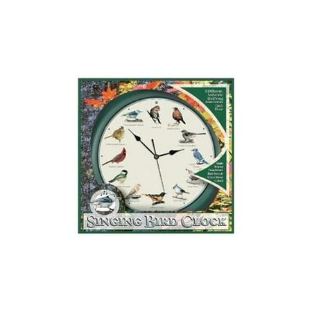 Mark Feldstein Original Singing Bird Clock, 10.7-Inch