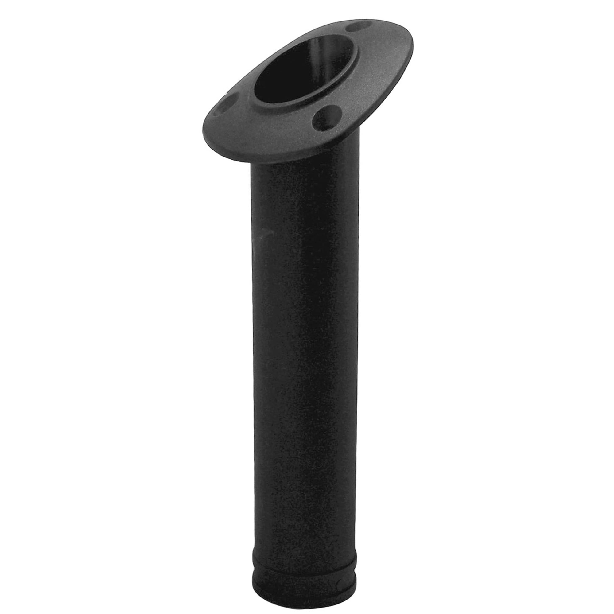 Shoreline Marine Flush Mount Fishing Rod Holder, Black