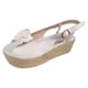 thumbnail image 2 of Zapatos informales con punta abierta y lazo para mujer, sandalias de cuña con plataforma sólida y cómoda Wmkox8yii shjk6345, 2 of 4