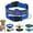 Blue, variant on Personalized Embroidered Dog Collar - Custom Nylon Pet Collar with Name & Phone Number,Fashion Adjustable Size Soft Comfortable for Small Medium Large Dogs Durable & Lightweight Collars