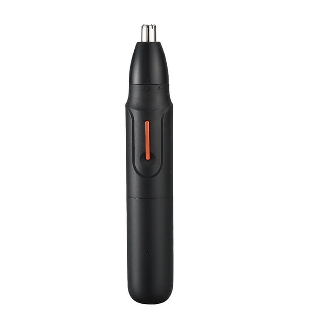 Recortador de vello nasal recargable para hombres y mujeres, recortador rotatorio de vello nasal con cabezal de corte de 360°, recortador de vello de orejas y cejas con carga USB-C, herramienta portá