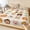 Beige, Terracotta, Sage, Sand, variant on Twin XL Size Fitted Sheet Set - Cartoon Animals 2 Piece Bedding Sets 16" Deep Pocket Fitted Sheet with 1 Pillowcases, Lion Tiger Monkey Rabbit Pig Bear Black Brushed Microfiber Hotel Bed Sheets