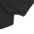 thumbnail image 3 of Cloudstyle Men's Slim Fit Single-Breasted Vest, Business Casual Sleeveless Jacket with Adjustable Back & Triple Pockets, 3 of 12