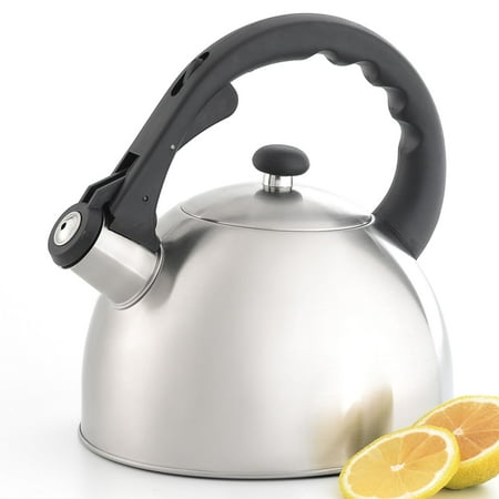 Creative Home Satin Splendor 2.8 qt. Whistling Tea Kettle