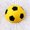 Yellow + Black Football, variant on Soumake 3D Baseball Football Tennis Ball Hits Car Body Car Stickers Auto Window Decals