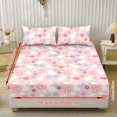 thumbnail image 2 of COEQINE Bed Sheets Set 3 Piece Twin Size Bedding Sheet Set, Comfy Easy Care Non-Slip Bedsheet & Pillowcases for Twin Size Bed for Women Men, Easter Bunny Egg Flower Pink, 2 of 5