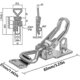 thumbnail image 3 of Stainless Steel Toggle Latches 2-Pack with Lever Closure, Rust-Resistant Metal Clamps for Cabinet Door Furniture Fixing, 3 of 5