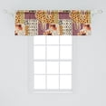 thumbnail image 2 of Autumn Window Valance, Sunflowers Dots Semicircles Watercolor Thanksgiving Theme Ornament, Curtain Valance for Kitchen Bedroom with Rod Pocket, 54" X 18", Pale Orange and Dark Mustard, by Ambesonne, 2 of 2