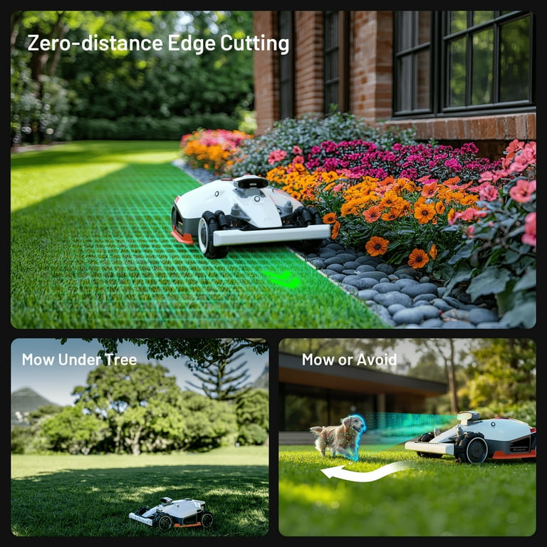 Mammotion LUBA 2 AWD 5000X Robotic Lawn Mower, Reception for 1.25