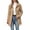 Khaki, variant on Womens Single Breasted Overcoat Notched Lapel Belted Waist Trench Coat Slim Fit Adjustable Cuff Straps Jacket Fall Winter Fashion Clothing for Commuting