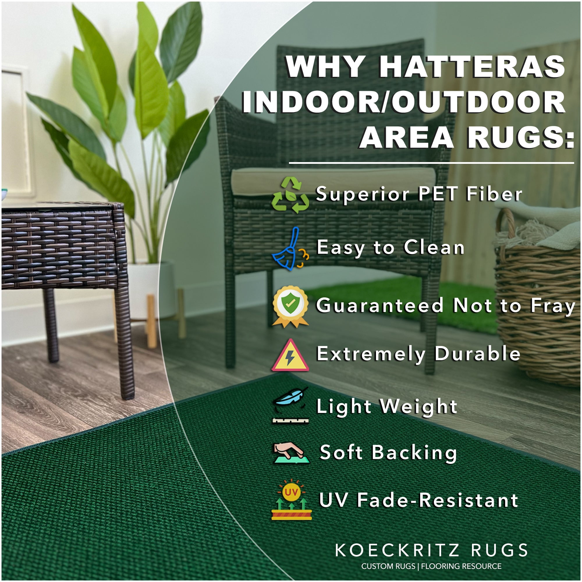 2'x3' Soft Indoor/Outdoor Hobnail Style Area Rugs. Lightweight and Flexible for Easy Cleaning and Transport (Color: Heather Green)