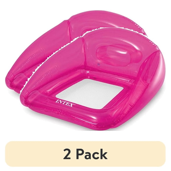(2 pack) Intex Transparent Lounge - Pink