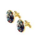 thumbnail image 2 of Yak Men's Stainless Steel Cufflink Set for Dress Shirts - for Formal Events, 2 of 6