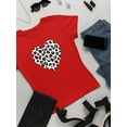 thumbnail image 3 of Colorful Heart Cheetah Print T-Shirt Women -Image by Shutterstock, Female XX-Large, 3 of 4