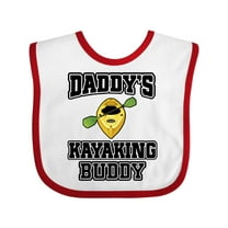 Inktastic Kayak Daddy Kayaking Buddy Boys or Girls Baby Bib