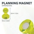 thumbnail image 4 of Large Yellow Acrylic Push Pin Magnet - 21mm dia x 26mm tall (1 Pack of 10), 4 of 6