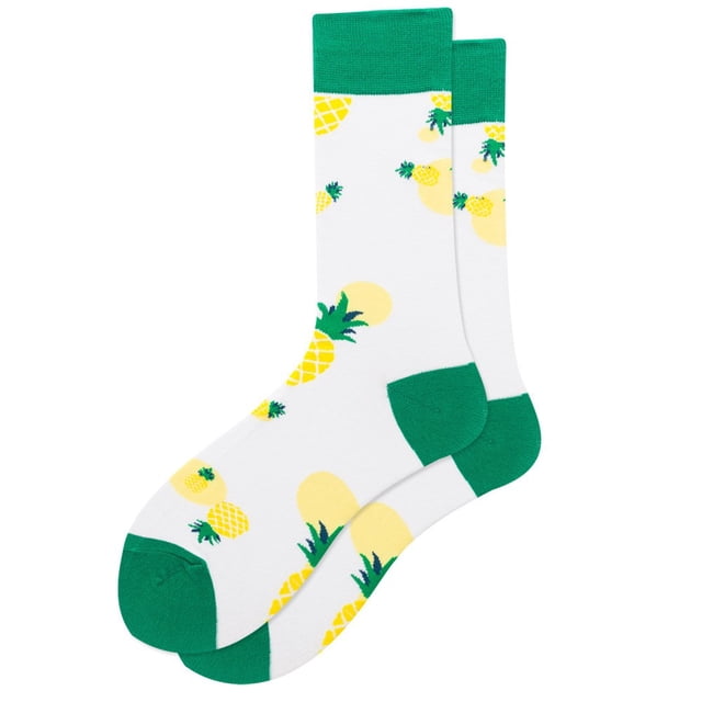 Chaussettes à Moins de 5 $ Blanches Hommes et Femmes Adulte Personnalité Géométrique Chaussettes Imprimées Nourriture Chaussettes de Rue Chaussettes Astronaute