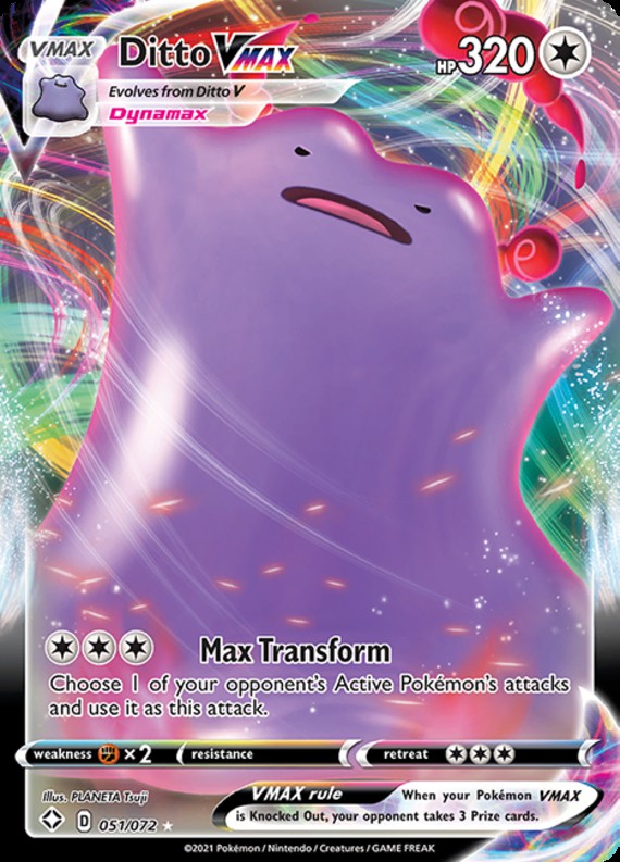 Pokemon Shining Fates Ditto VMAX #51 - Walmart.com