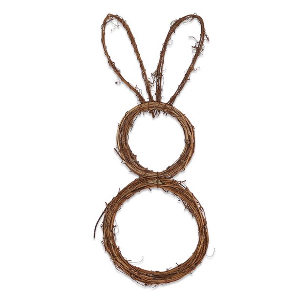 Guirnaldas de Pascua plegables, colgantes de pared bonitos circulares de ratán DIY para interiores y exteriores JShteea El nuevo