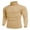Khaki, variant on COOFANDY Men's Casual Slim Fit Turtleneck T Shirts Lightweight Basic Cotton Pullovers