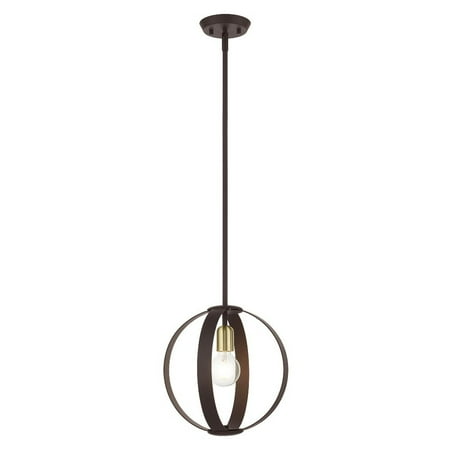 

1 Light Pendant in Industrial Style 12.25 inches Wide By 15.75 inches High-Bronze Finish Bailey Street Home 218-Bel-4363190