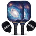 thumbnail image 1 of Pickleball Factory PB00029-5-C Best Pickleball Set - Spiral Galaxy Pickleball Paddles for Sale, Graphite Pickleball Paddle Set, Carbonfiber Graphite, 1 of 1