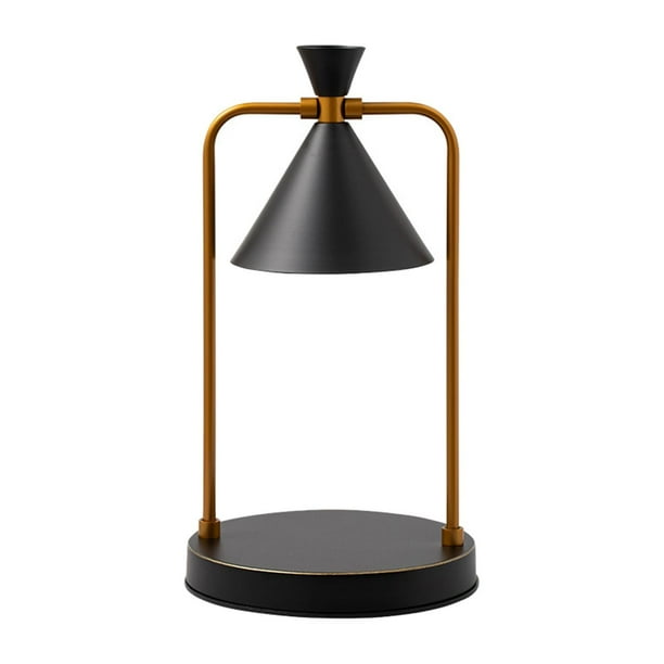 Toystoory Electric Candle Warmer Lamp Wax Melt Fragrance Beside Room Living for Home Iluminación y accesorios Negro