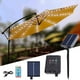 thumbnail image 1 of Cadena de luces de paraguas solar para exteriores | Modos LED 8x13 | Carga USB y Solar | Control remoto | Lámpara de Tienda de Playa de Patio Impermeable | Se adapta a un paraguas de 6-10 pies, 1 of 9
