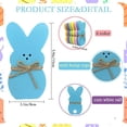 thumbnail image 6 of Easter Wooden Bunny Easter Decorations - Easter Wooden Table Centerpieces with Hemp Rope - 1PCS-6PCS Easter Spring Peeps Tiered Tray Decor Rabbit Shape Tabletop Decoration for The Home Office Tables, 6 of 11