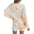 thumbnail image 4 of Doublju Women's Tie Dye Thermal Sleep and Lounge Set (2-Piece), 4 of 4