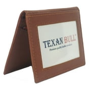 Mens Bifold Leather Thin Window Id Thin Plain Credit Cards Wallet